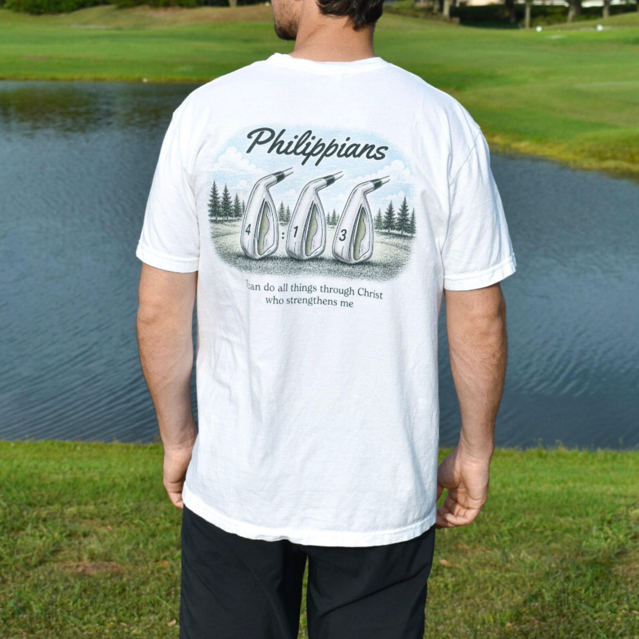 Philippians 4:13 Christian Golf Shirt