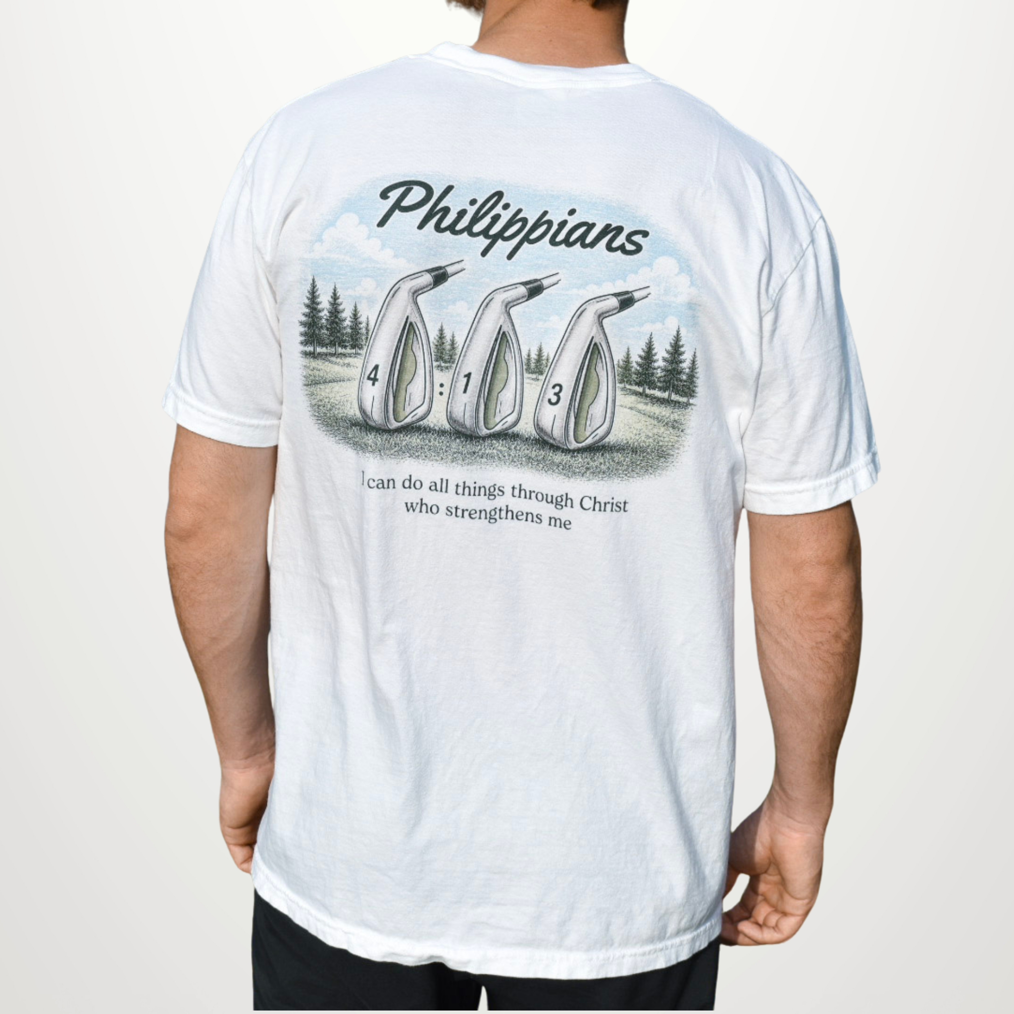 Philippians 4:13 Christian Golf Shirt